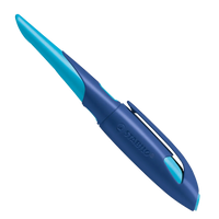 Schulfüller / EASYbirdy für Linkshänderinnen /  mitternachtsblau/azur / Anfängerfeder (A)