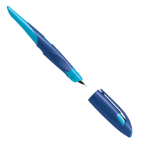 Schulfüller / EASYbirdy für Linkshänderinnen /  mitternachtsblau/azur / Anfängerfeder (A)