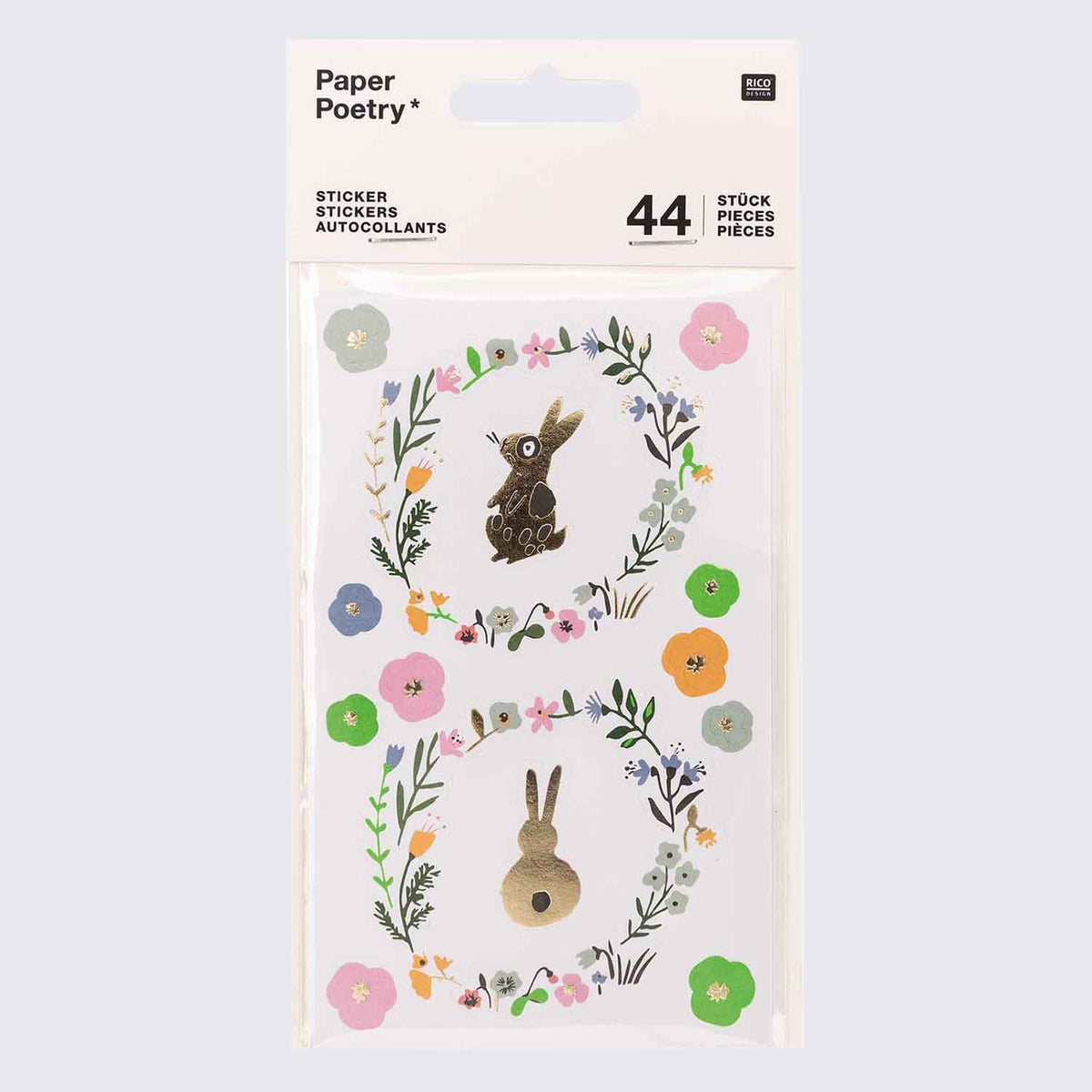 Paper Poetry / Sticker Bunny Hop / Ostereier / 44 Stueck