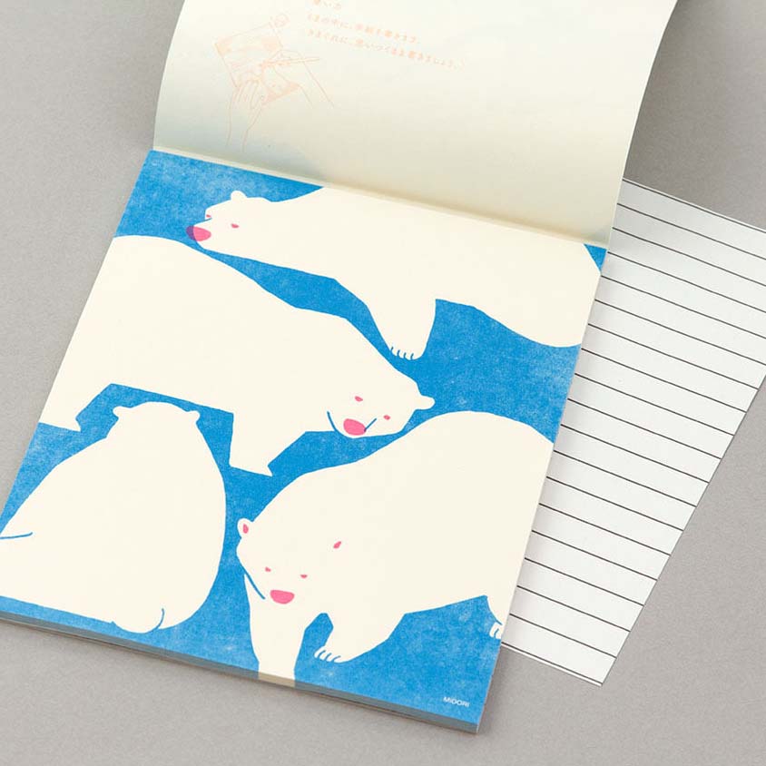Midori | Briefpapier | H182×B145mm | 24Bögen | Eisbären