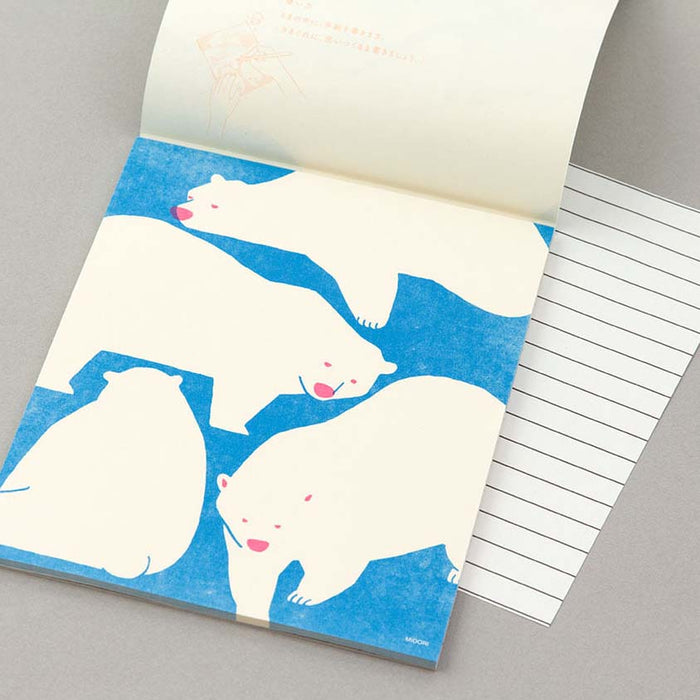 Midori | Briefpapier | H182×B145mm | 24Bögen | Eisbären