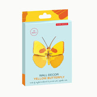 Yellow Butterfly / Gelber Schmetterling / 3D Objekt / Wanddekoration / zum Basteln und Dekorieren