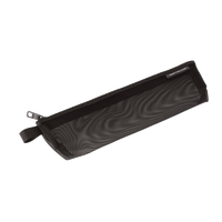 Schwarze-Stiftetasche-aus-nylon-Gewebe-Mesh-Produktansicht-seitlich