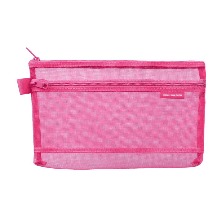 Midori | Stiftetasche | Mesh Pen Pouch | Pink | large