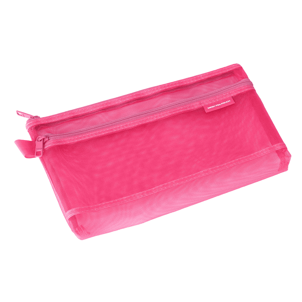 Midori | Stiftetasche | Mesh Pen Pouch | Pink | large