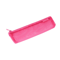 Pinke-Stiftetasche-aus-nylon-Gewebe-Mesh-Produktansicht-Seitlicjh