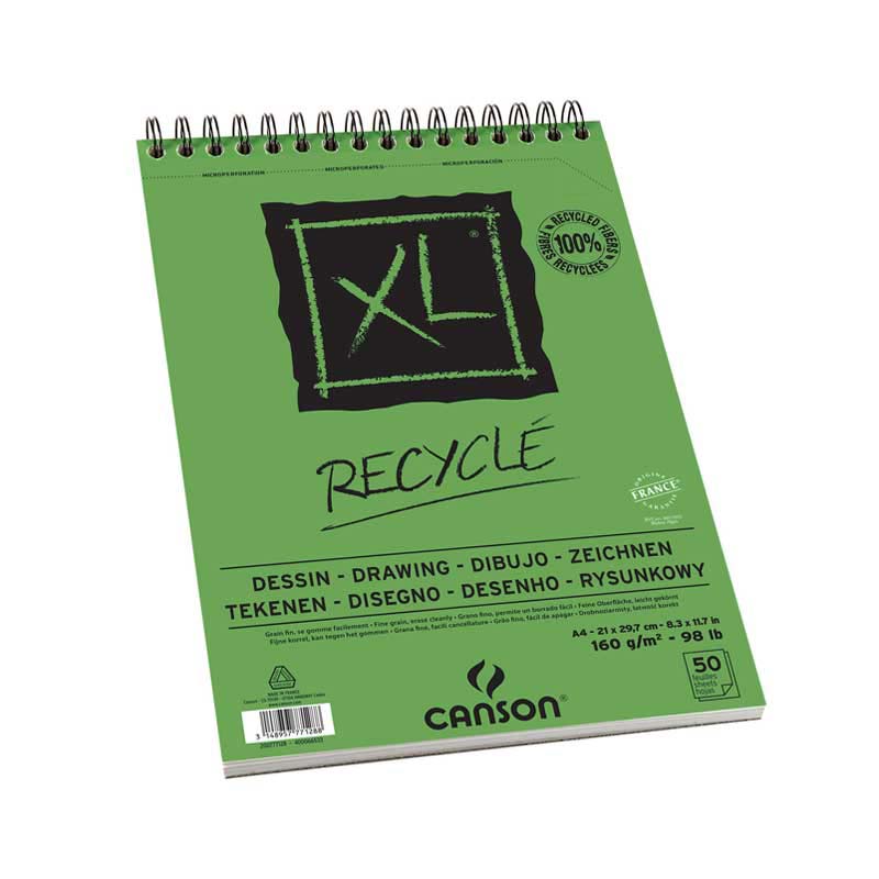 Canson|  XL® Recycled | Spiralblock |160grm² | A4 | 50 blatt