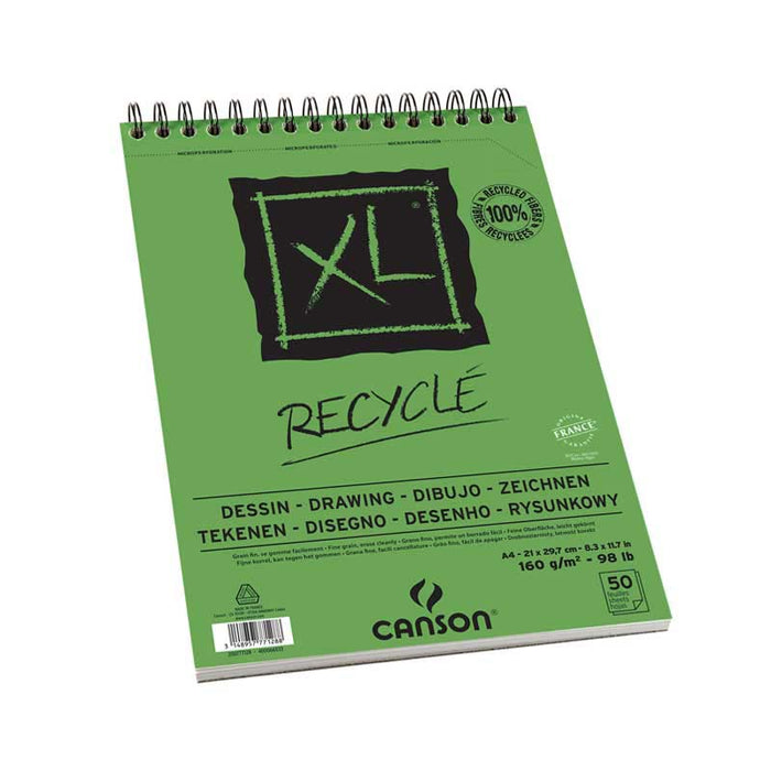 Canson|  XL® Recycled | Spiralblock |160grm² | A4 | 50 blatt